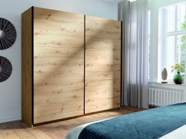 Kleiderschrank mit Schiebetüren Arsala 11 – 200 cm – Eiche Artisan