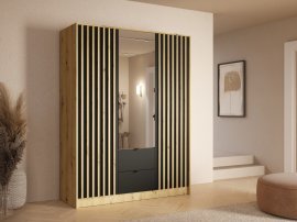 Kleiderschrank Katania 19 – 150 cm – Eiche Artisan