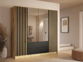 Kleiderschrank Katania 20 – 200 cm – Eiche Artisan