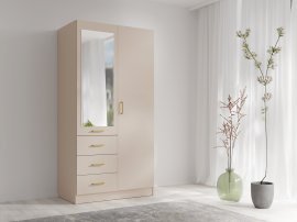 Kleiderschrank Konso 15 – 100 cm – Beige