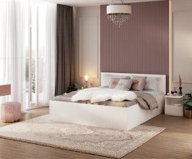 Bett mit Stauraum Panama Plus - 160x200 cm weiß