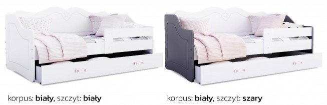 AJK Meble - Kinderbett Lili 1808 - 80x180 cm