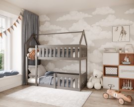 Kombietagenbett Domek mini - 80x190 cm
