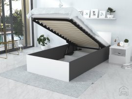 Klappbett Panama Plus - 90x200 cm - grau-weiß