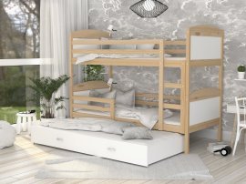 Etagenbett Mateusz 3 mit Zusatzbett – 80 × 160 cm