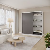 AJK Meble - Kleiderschrank Denver mit Schiebetüren – 200 cm
