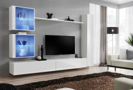 Multimedia TV Regal Switch XVIII 280 cm LED - Weiß