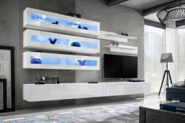 Multimedia TV-Regal FLY J2 320 cm LED - weiß