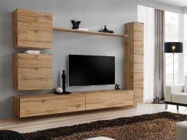 Regal für Wohnzimmer Switch VIII - Eiche Wotan