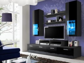 TV-Regal Mini 200 cm LED - schwarz