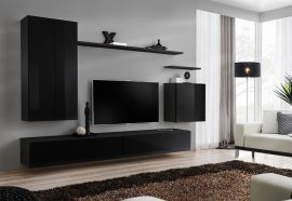 Regal für das Wohnzimmer Switch II 270 cm - schwarz