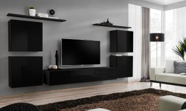 Regal für Wohnzimmer Switch IV 320 cm - schwarz