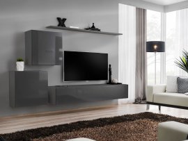Regal für das Wohnzimmer Switch V 250 cm - graphit