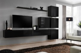 Regal für das Wohnzimmer Switch IX 310 cm - schwarz