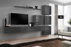 Regal für das Wohnzimmer Switch IX 310 cm - Graphit
