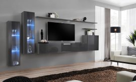 Regal für das Wohnzimmer Switch XI 330 cm LED - Graphit