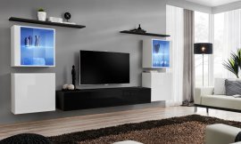 Regal für das Wohnzimmer Switch XIV 320 cm LED - weiß/schwarz