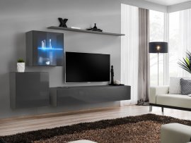 Regal für das Wohnzimmer Switch XV 250 cm LED - Graphit