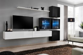 Regal für das Wohnzimmer Switch XIX 310 cm LED - weiß/schwarz