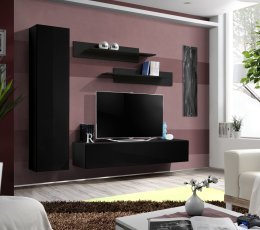 Regal für das Wohnzimmer FLY G1 210 cm - schwarz