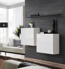 Regal für das Wohnzimmer Switch SB I - weiß/graphit