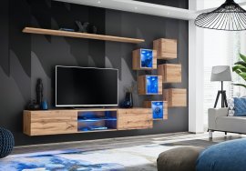 Regal für das Wohnzimmer Switch XXI LED - Wotan Eiche