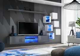 Regal für das Wohnzimmer Switch XXI LED - Graphit/Weiß