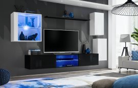Regal für das Wohnzimmer Switch XXIII 250 cm LED - weiß/schwarz
