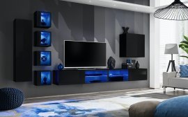 Regal für das Wohnzimmer Switch XXVI 320 cm LED - schwarz