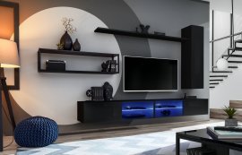 Regal für das Wohnzimmer Switch Met IV - schwarz