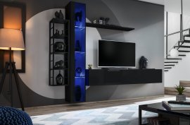 Regal für das Wohnzimmer Switch Met VII - schwarz