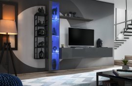 Regal für das Wohnzimmer Switch Met VII - Graphit