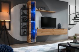 Regal für das Wohnzimmer Switch Met VII - Wotan Eiche