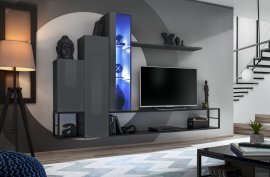 Regal für das Wohnzimmer Switch Met VIII - Graphit