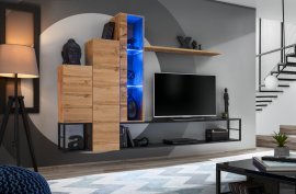 Regal für das Wohnzimmer Switch Met VIII - Wotan Eiche