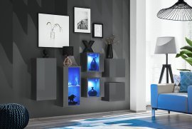 Wohnzimmerregal Switch SB IV LED - Graphit