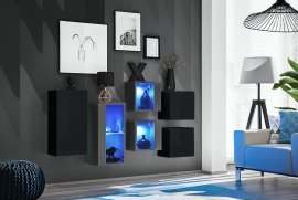 Regal für das Wohnzimmer Switch SB IV LED - schwarz/grafit