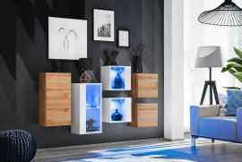 Regal für das Wohnzimmer Switch SB IV LED - votan/weiß
