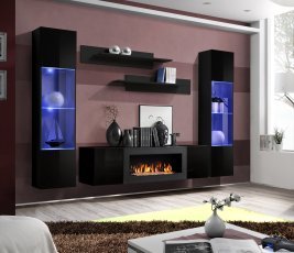 Regal für das Wohnzimmer FLY M3 - schwarz
