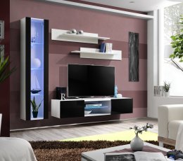 Regal für das Wohnzimmer FLY R2 - weiß/schwarz