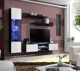 Regal für das Wohnzimmer FLY R3 - schwarz/weiß