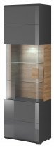 Vitrine Toledo Anthrazit/Grandson Eiche - 24JKDW05