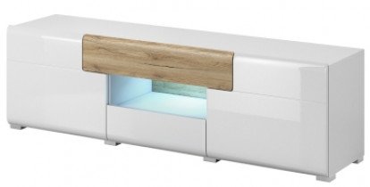 TV-Schrank Toledo 2 - Weiß/San Remo Eiche - 2494DW41