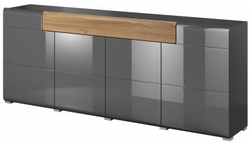 Kommode Toledo 3 - Anthrazit/Grandson Eiche - 24JKDW25