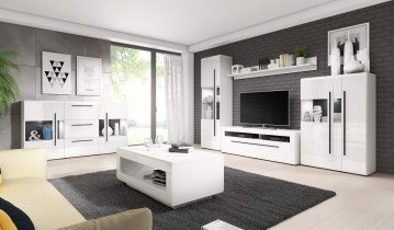 Wohnzimmer Tulsa - weiß