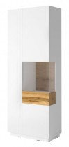 Vitrine Silke rechts - weiß/Votan Eiche - 247JGY13