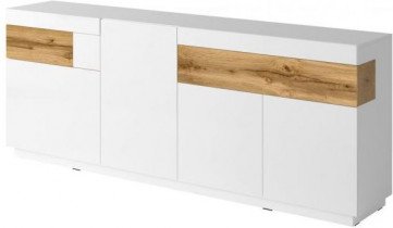Kommode Silke 1 - Weiß/Eiche Votan - 247JGY25
