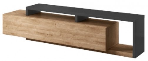 TV-Kommode Bota - Anthrazit/Ribbec Eiche - 24JRFG40