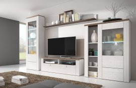 Wohnzimmer Larona - sibiu larche/sonoma trüffel - 244BDZ10