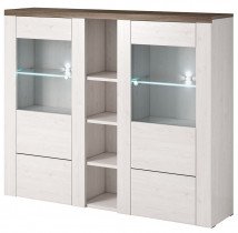 Vitrine Larona groß - sibiu larche/sonoma trüffel - 244BDZ46